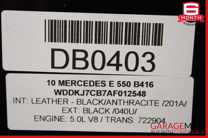 10-17 Mercedes W207 E350 C250 Coupe Center Middle Panoramic Roof Glass Panel OEM