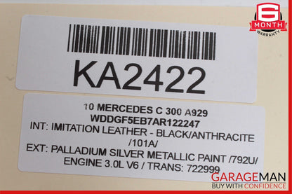 08-16 Mercedes GLK350 E400 C250 C300 Rear Left Door Window Regulator Motor Unit