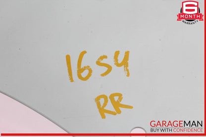09-16 Audi S4 A4 Rear Right Passenger Side Door Window Glass OEM