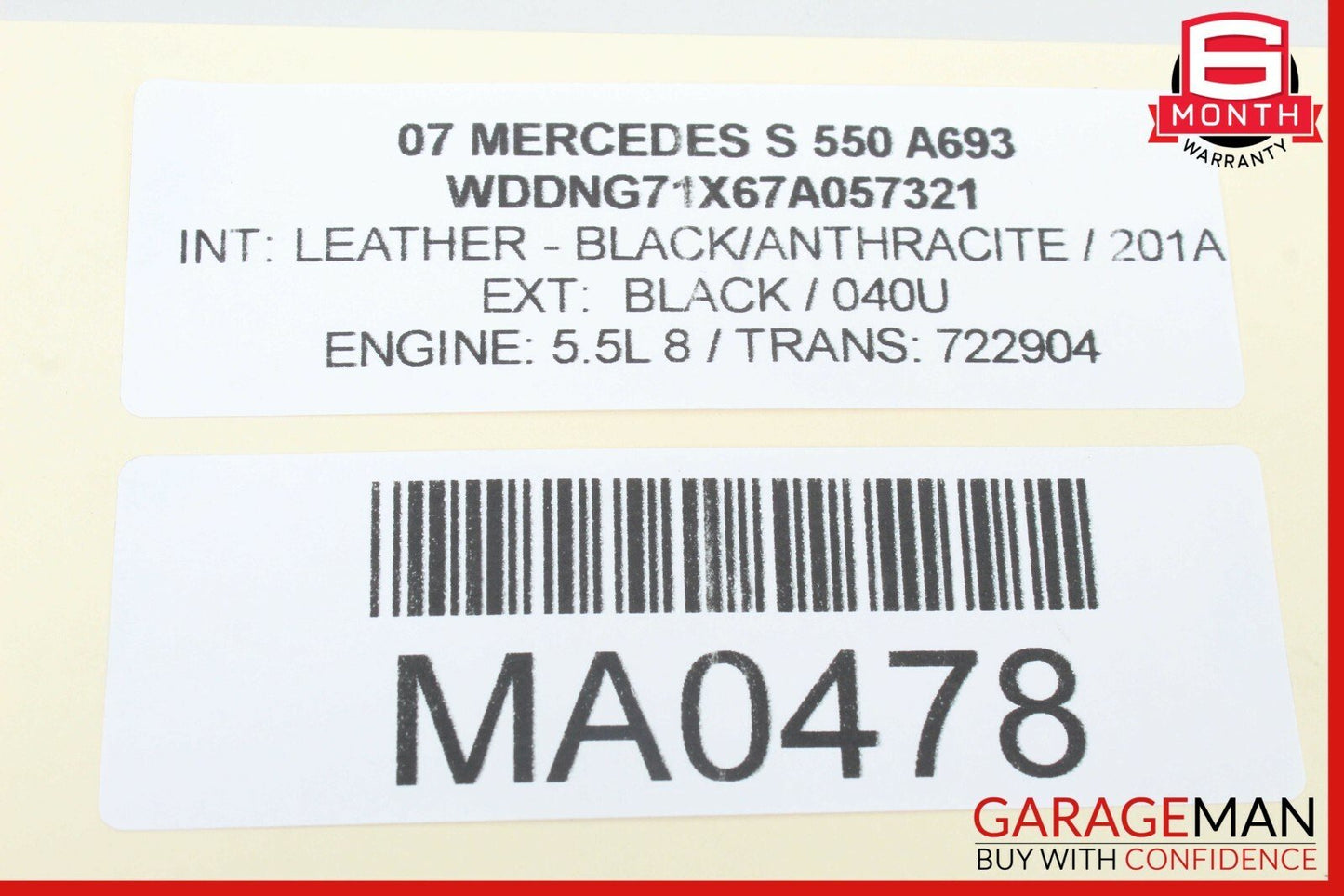 07-14 Mercedes W221 S500 S550 Front Left Dash AC A/C Air Vent Trim Grill Black