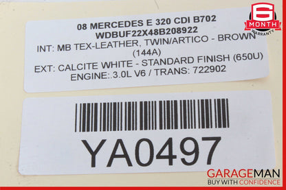 03-09 Mercedes W211 E350 E500 Front Left Driver Side Door Control Module Unit