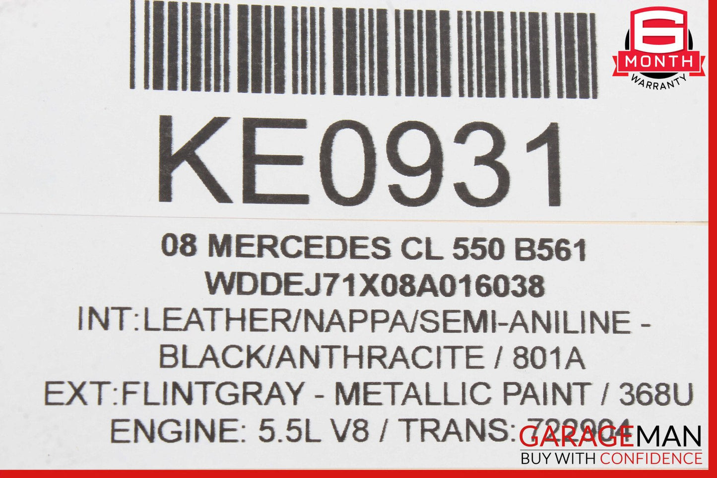 07-14 Mercedes W216 CL550 CL63 AMG Headlight Support Bracket Left Side OEM