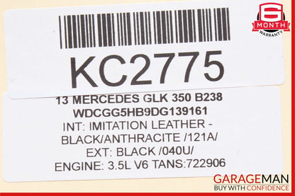10-15 Mercedes X204 GLK350 Rear or Front Right Exterior Door Handle Keyless Go
