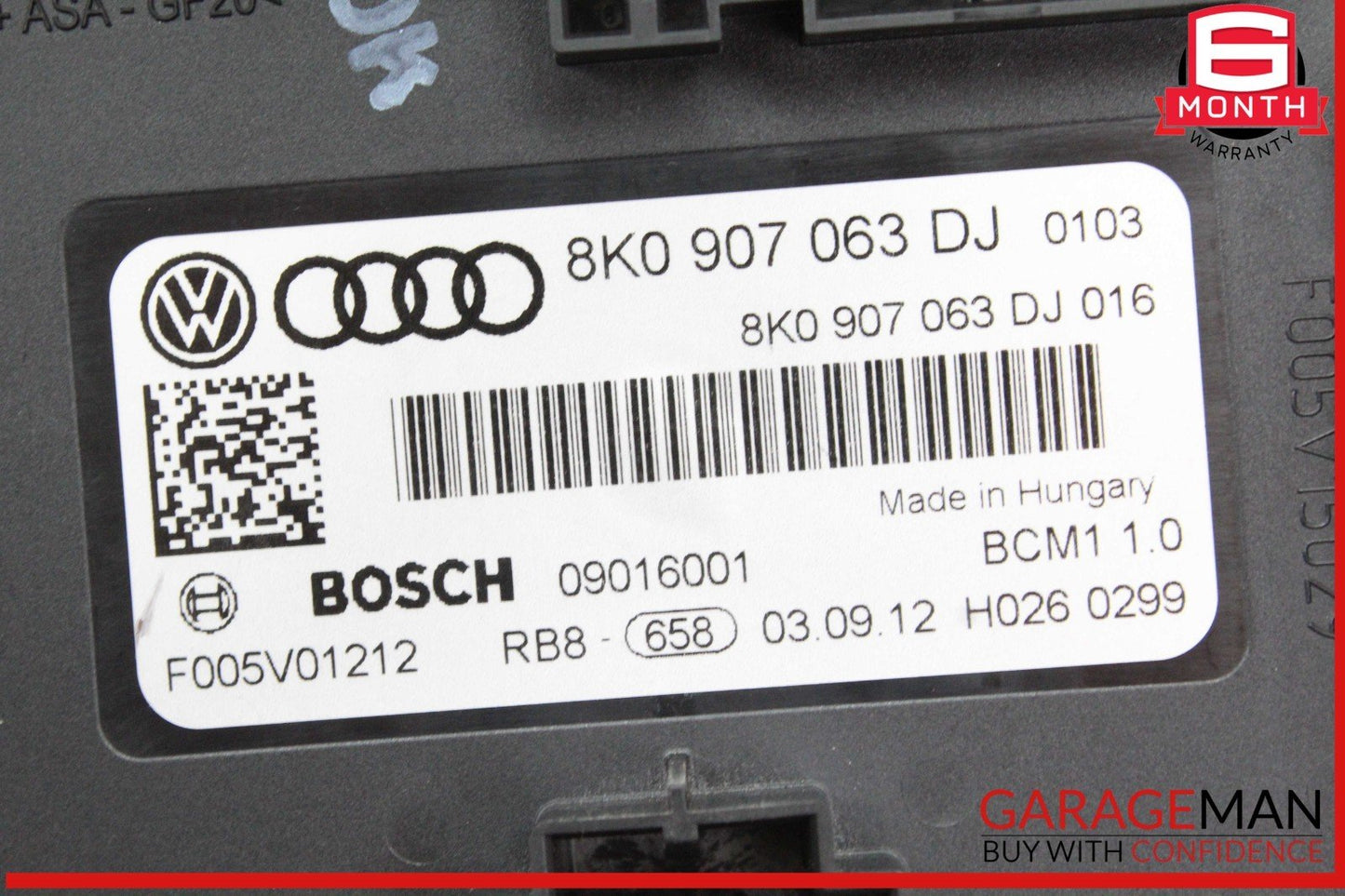 14-17 Audi Q5 SQ5 BCM Onboard Supply Control Module Unit 8K0907063DJ OEM