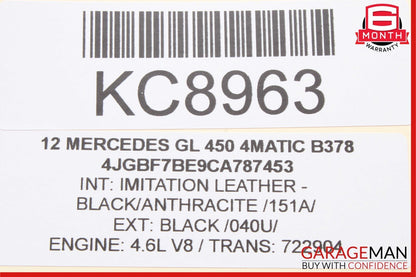 07-12 Mercedes X164 GL450 GL550 Third Seat Row Power Folding Control Module OEM
