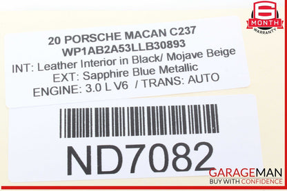19-24 Porsche Macan 95B Steering Column Clockspring Turn Signal Wiper 95B953568F