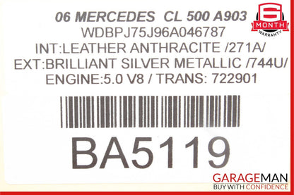 00-06 Mercedes W215 CL500 Keyless Go Entry Antenna Control Module OEM