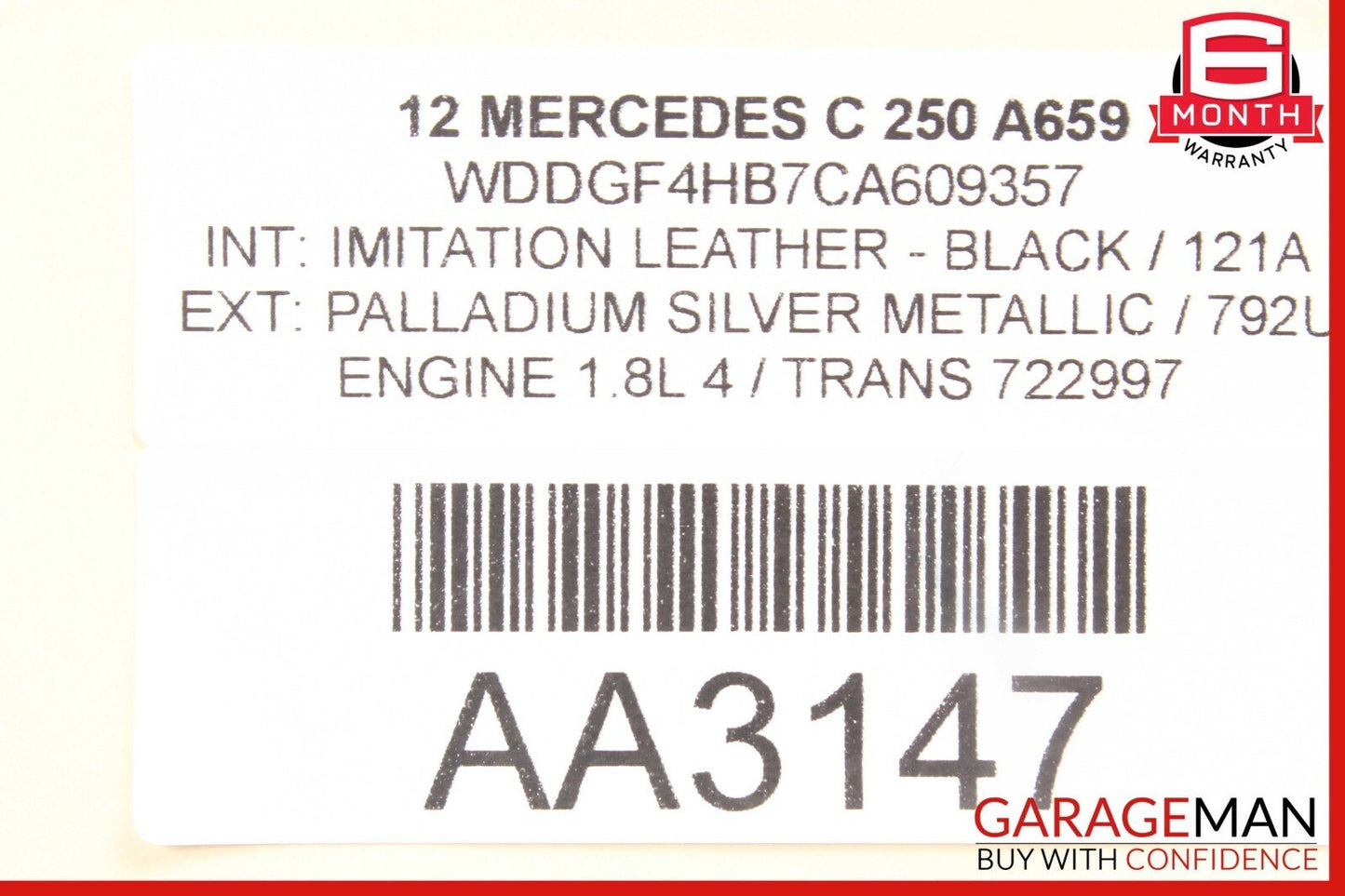 08-14 Mercedes W204 C250 C300 Front Left Driver Side Door Controller Module