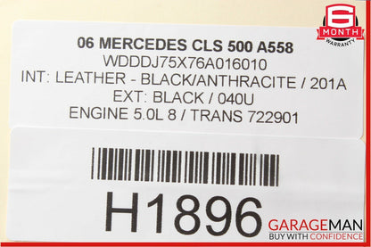 06-11 Mercedes W219 CLS350 CLS550 Rear Left Side Door Lock Latch Actuator