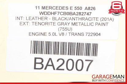 08-16 Mercedes W212 E350 C350 Rear Left Side Door Lock Latch Actuator OEM