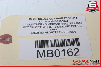 13-19 Mercedes X166 GL450 GLS63 AMG Airmatic Compressor Air Pressure Tank OEM