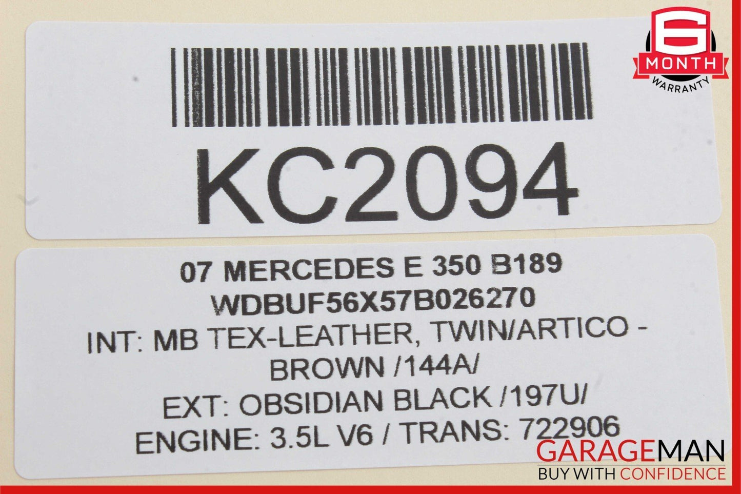 05-13 Mercedes E350 C300 GLK350 Front Left Side Engine Timing Chain Cover Plate
