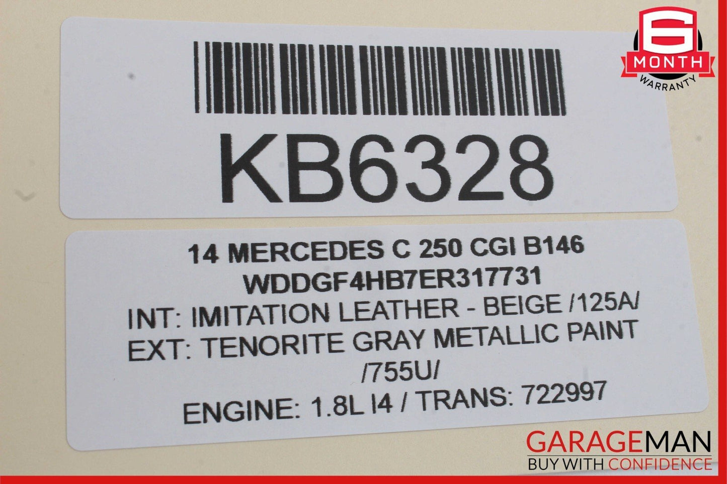 08-16 Mercedes W204 C250 GLK350 Rear Left Side Door Window Regulator Motor OEM
