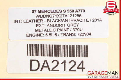 07-14 Mercedes W221 S550 CL550 Trunk Seat Lumbar Vacuum Pump 2218000248 OEM