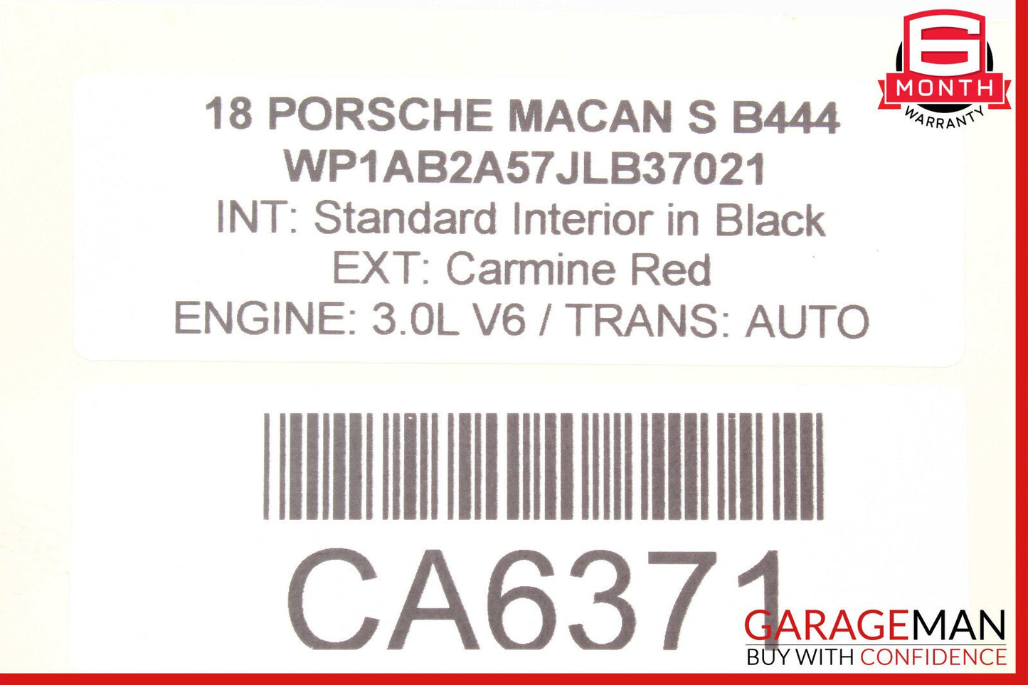 15-18 Porsche Macan S Power Brake Booster Master Cylinder Reservoir OEM
