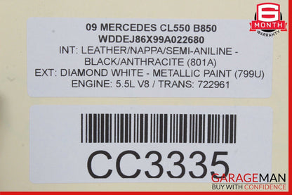 03-08 Mercedes R230 SL500 Front Right Side Wing Fender Panel