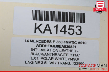 08-16 Mercedes E350 E400 GLK350 C300 Rear Left Door Window Regulator Motor Unit