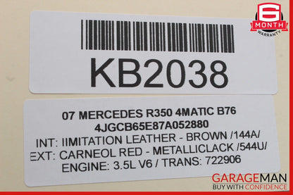 06-13 Mercedes W251 R350 4MATIC Front Left Side Door Control Module Unit OEM