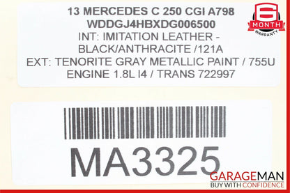 12-14 Mercedes W204 C250 C350 Coupe Front Left Door Panel Tweeter Speaker Cover