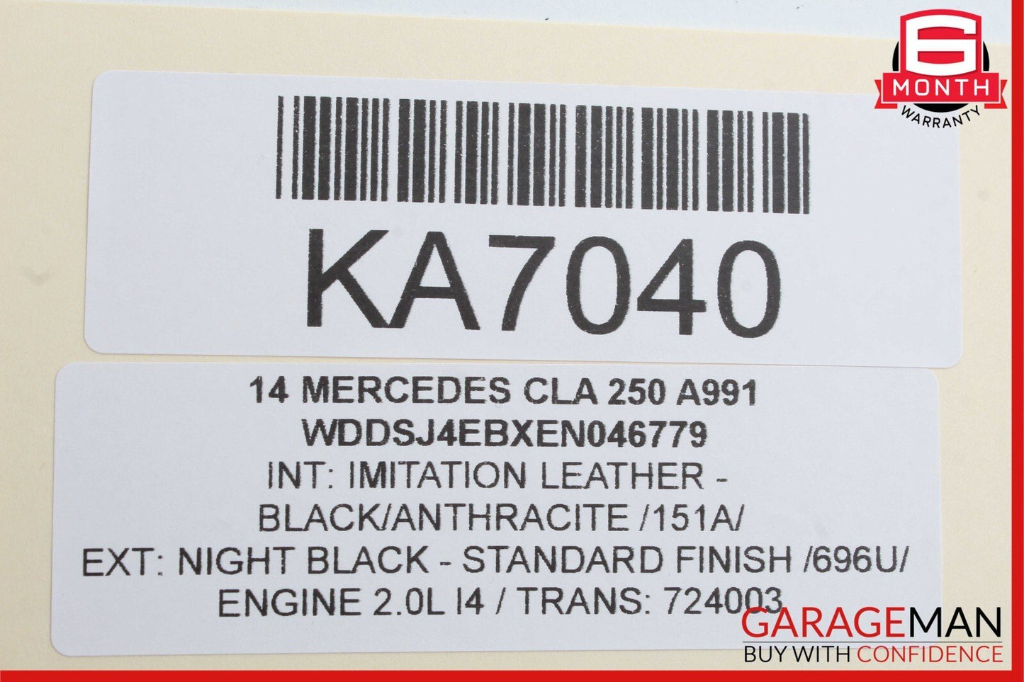 14-19 Mercedes W117 CLA250 Front Right & Left Side Brake Caliper Calipers Set