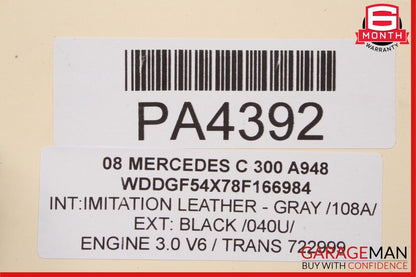 08-18 Mercedes E350 C300 Engine Radiator Cooling Fan Motor Shroud Assembly