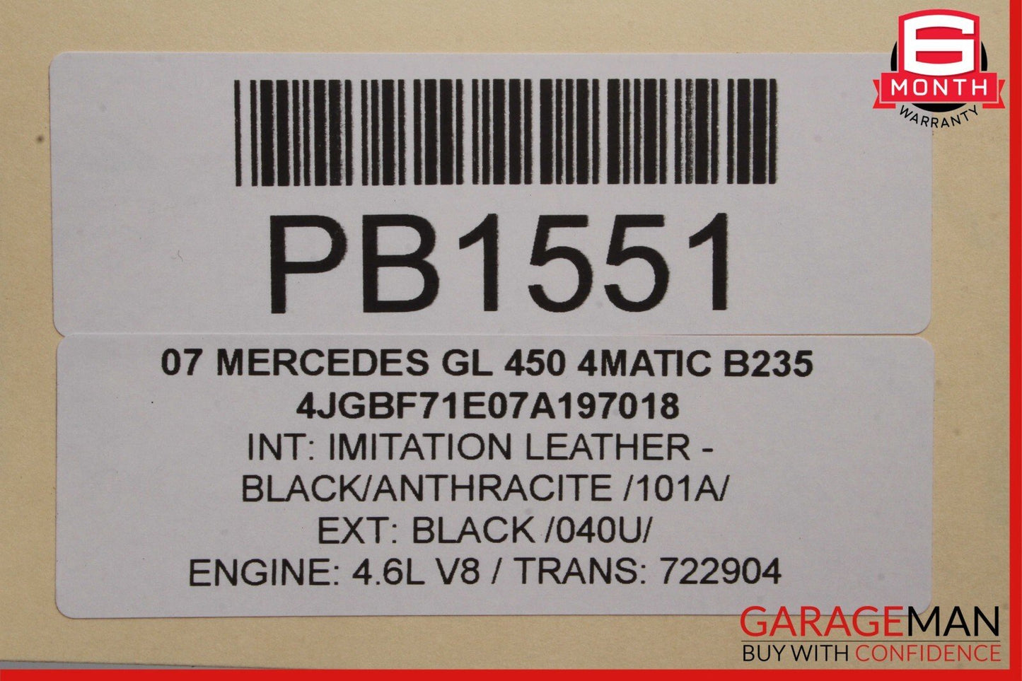 06-13 Mercedes X164 GL450 R500 Tranny Trans Transmission Transfer Case Gear Box