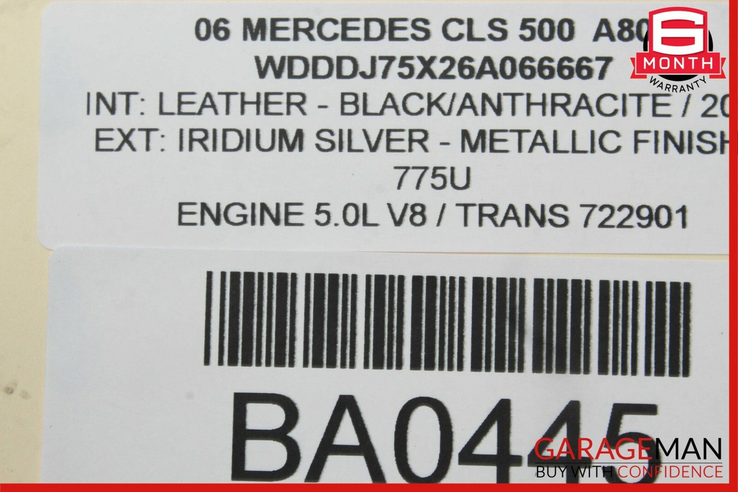 06-11 Mercedes W219 CLS500 CLS63 AMG Front Left Side Door Control Module Unit