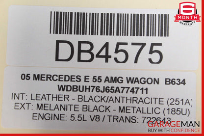 03-06 Mercedes W211 E320 E55 AMG Wagon Rear Right Side Exterior Door Shell Frame