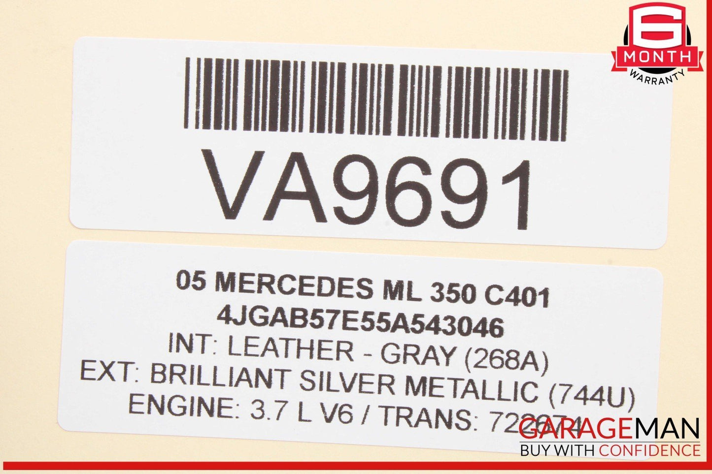 98-05 Mercedes W163 ML350 ML320 ML500 Axle CV Half Shaft Rear Right or Left OEM