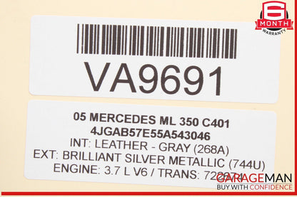 98-05 Mercedes W163 ML350 ML320 ML500 Axle CV Half Shaft Rear Right or Left OEM
