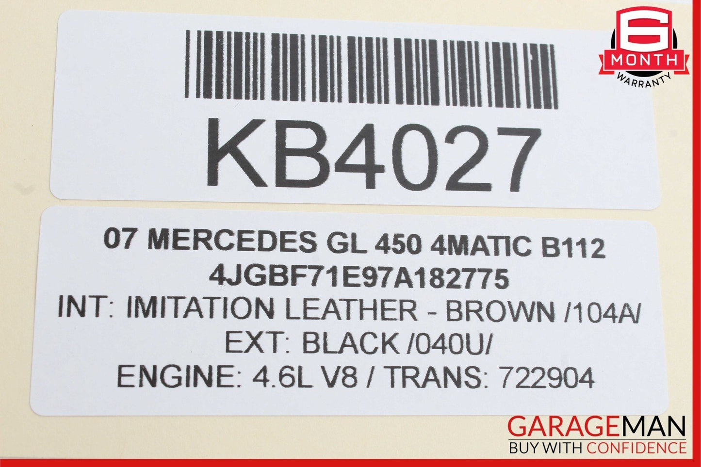 03-11 Mercedes X164 GL450 4MATIC Front Left Side Seat Control Module Unit OEM