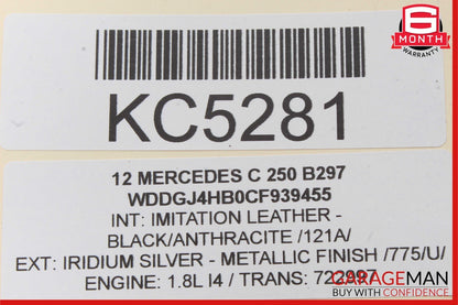 08-17 Mercedes C250 E350 Trunk Lid Latch Lock Actuator w/ Cylinder Lock Latch