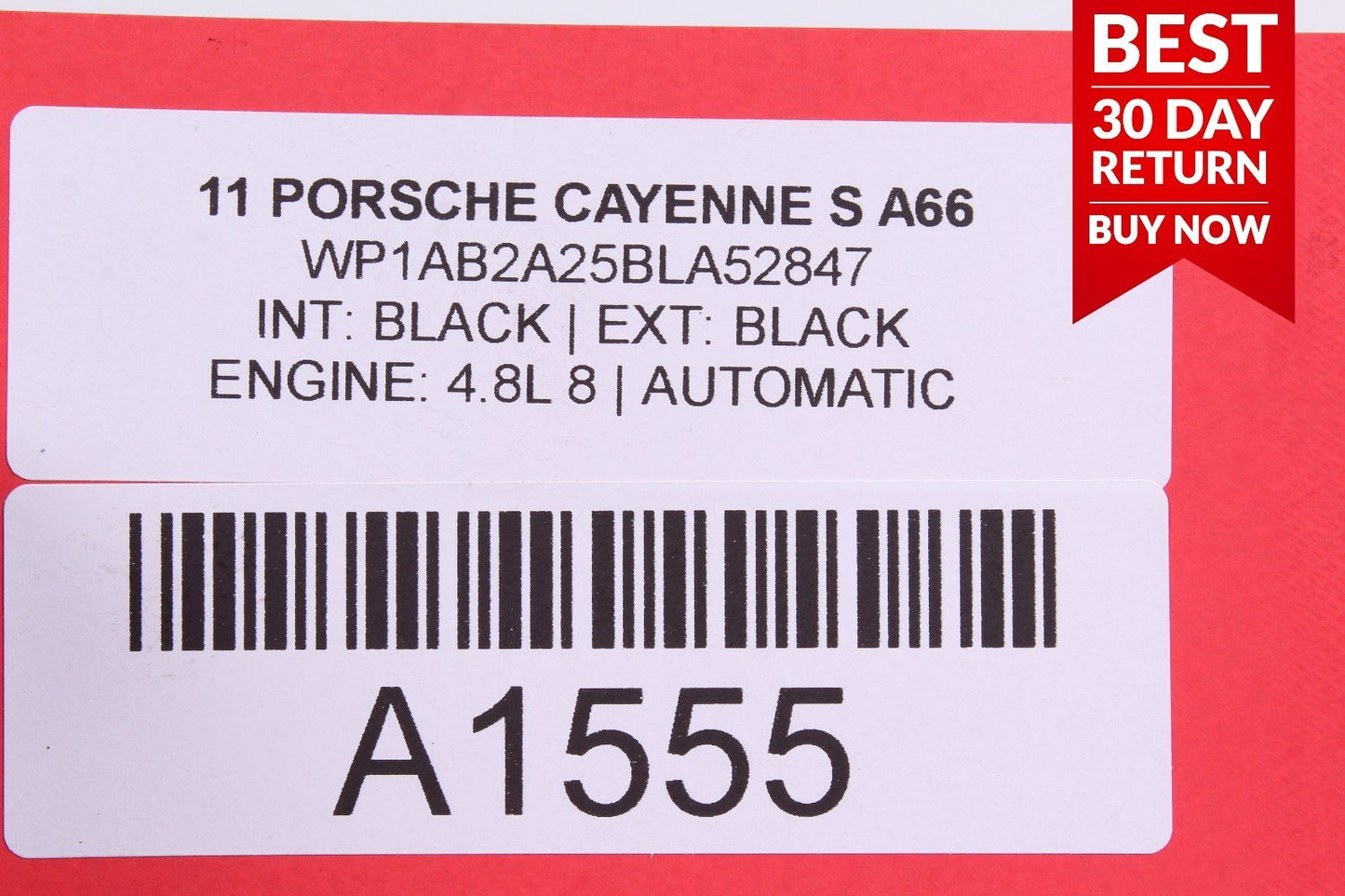 10-17 PORSCHE CAYENNE 958 S PLUG CONNECTOR PIGTAIL PIG TAIL A66 OEM