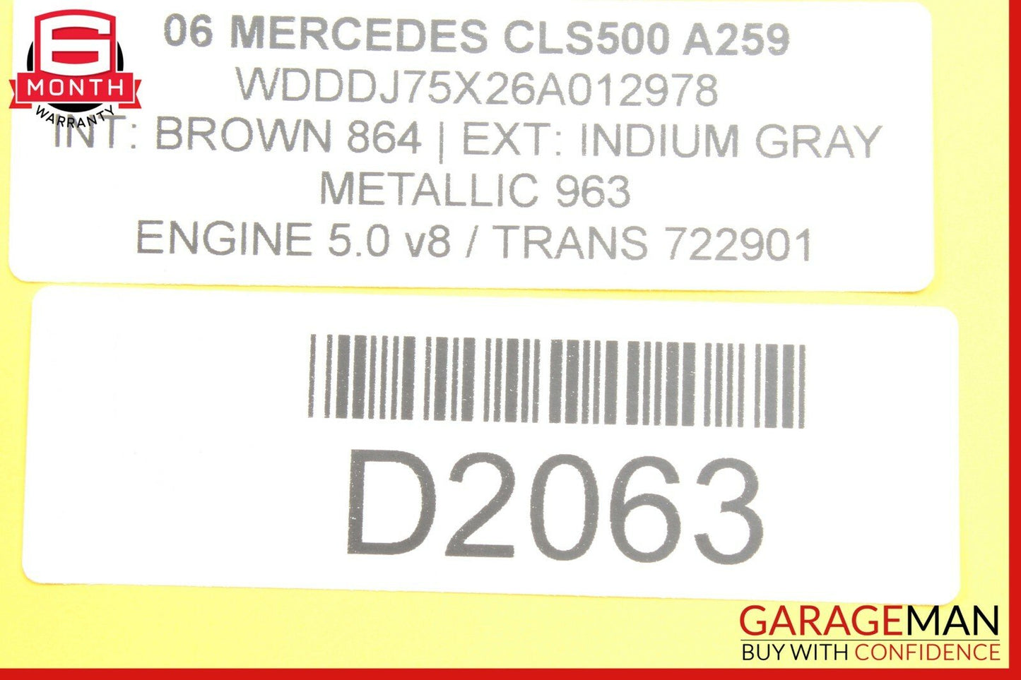 06-11 Mercedes W219 CLS500 Front Right Side Door Computer Control Module OEM