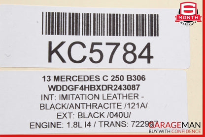 08-16 Mercedes GLK350 C250 E550 Rear Right Side Door Window Regulator Motor Unit
