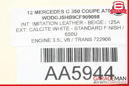 08-15 Mercedes W204 C300 C350 C63 AMG Rear Left or Right Side Upper Control Arm