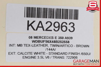 03-09 Mercedes W211 E350 Sirius Satellite Radio Receiver Module Black OEM