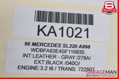 94-02 MERCEDES R129 SL320 CONVERTIBLE TOP LEFT HYDRAULIC VALVE BLOCK OEM
