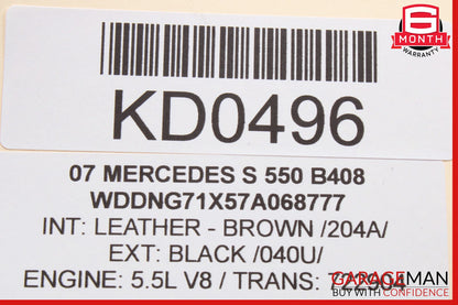 07-09 Mercedes W221 S550 Rear Left & Right Door Audio Sound Speaker Set OEM