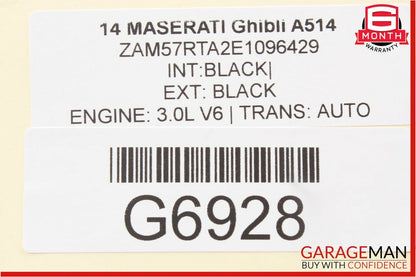 14-17 Maserati Ghibli S Q4 Steering Column Drive Shaft Motor Assembly 670003653