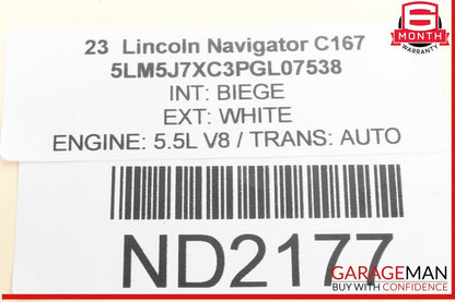 20-24 Lincoln Aviator Rear Right Passenger Side Window Regulator Motor CM094010C