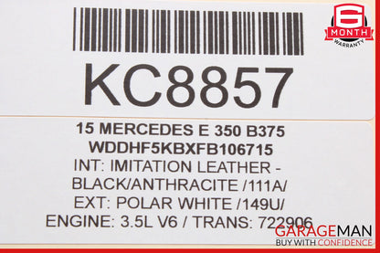 08-16 Mercedes W212 E350 GLK350 Rear Right Door Window Regulator Motor OEM