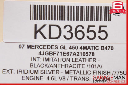 07-09 Mercedes X164 GL450 GL320 Right Passenger Side Tail Light Lamp OEM