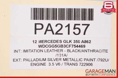 10-15 Mercedes X204 GLK350 Front Left Driver Side Interior Door Panel Assembly