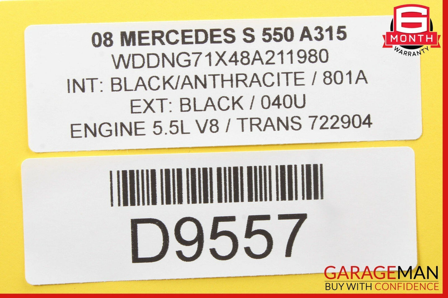 07-13 Mercedes W221 S550 CL550 Headlight Switch Night Vision Control OEM