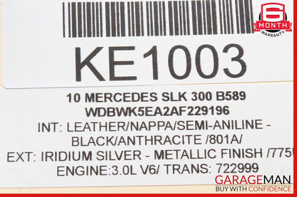 09-11 Mercedes R171 SLK300 Speedometer Odometer Instrument Cluster Gauge OEM