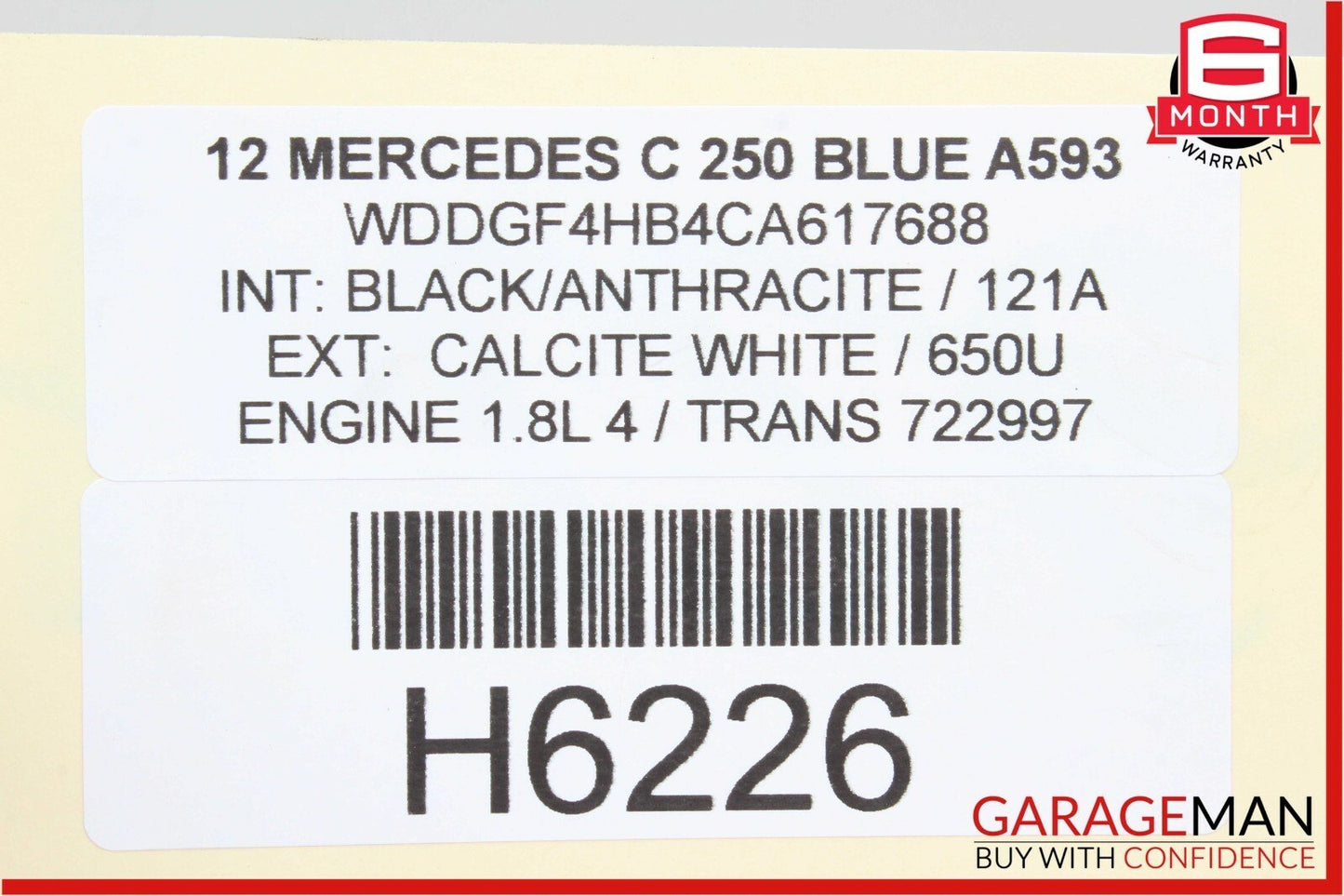 08-14 Mercedes W204 C250 C300 Rear Left / Right Side Lower Control Thrust Arm