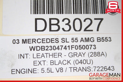 03-06 Mercedes R230 SL500 SL600 SL55 AMG Power Steering Rack & Pinion Assy