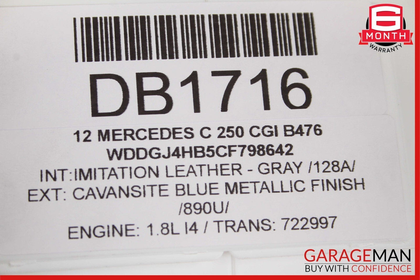12-14 Mercedes W218 CLS550 CLS63 AMG Sport Left Side Skirt Rocker Panel Blue