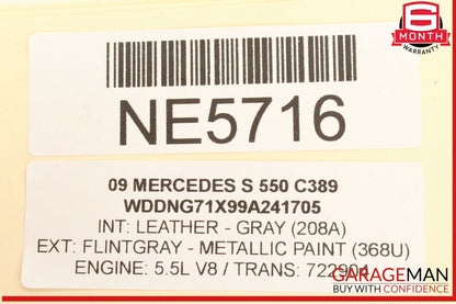 07-10 Mercedes W221 S550 Navigation Information Display Screen Monitor OEM